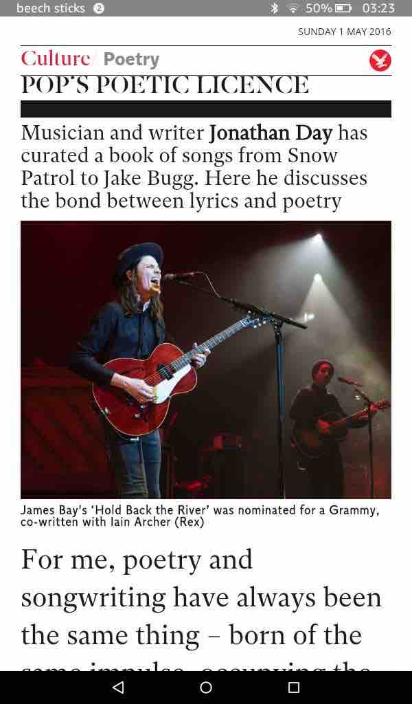 the Independent features 'Lyric'